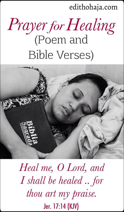 A Prayer For Healing Poem And Bible Verses Edith Ohaja