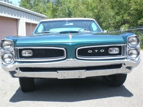 Sell Used Phs Documented 1966 Gto Rare Marina Turquoise Exterior