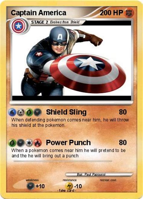 Description of america's drug card english. Pokémon Captain America 39 39 - Shield Sling - My Pokemon Card