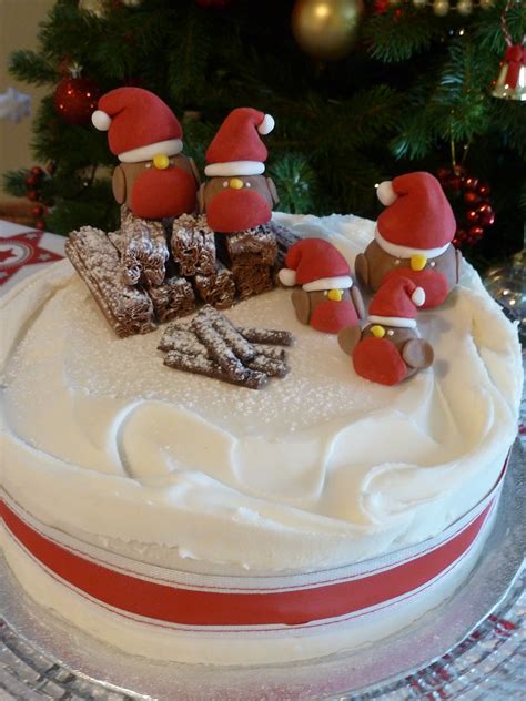 In 2020, a cake is like an artist's canvas on which a pastry chef creates art. Christmas Cake decorated with swirled royal icing
