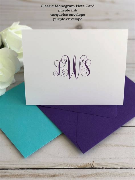 Personalized Note Card Set Personalized Stationary Cards Etsy
