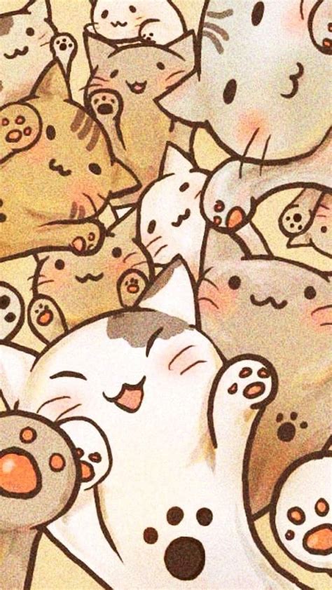 Iphone Wallpapers Кошачий рисунок Кошачьи картины Кошачьи обои