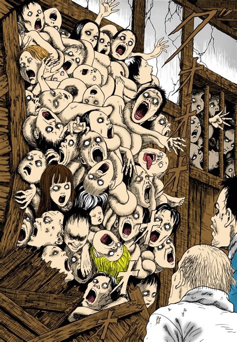 Junji Ito Anime Wall Art Horror Art Scary Art