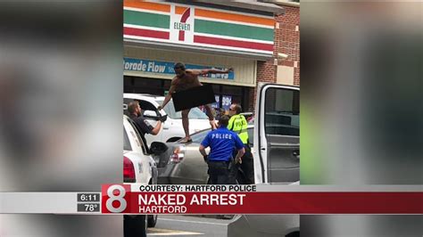 Naked Man Chased Down By Hartford Police Youtube