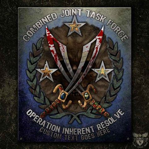 operation inherent resolve combined joint task force vintage sign military outfitters