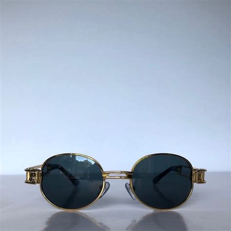 90s retro oval round metal rim sunglasses men sunglasses and eyewear accessories