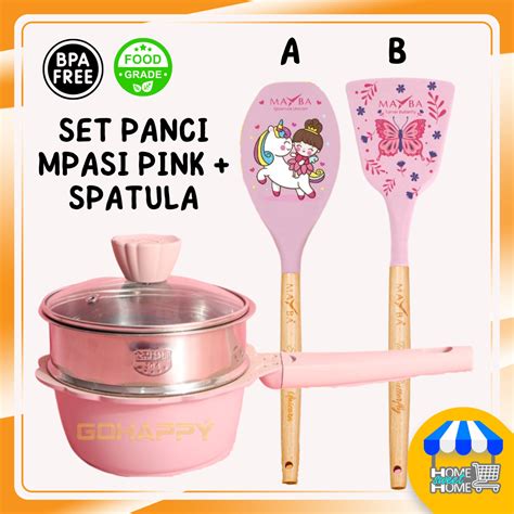 Panci Bayi Mpasi Gohappy Mayba Baby Cookware Set Pan Frypan Saucepan