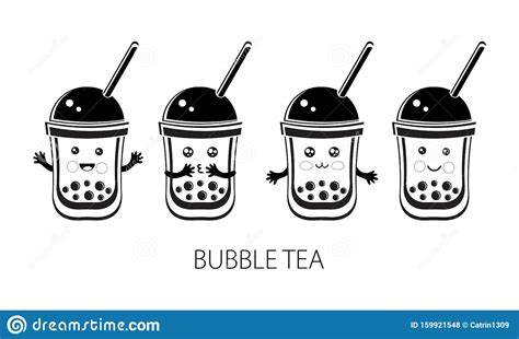 Boba is essentially a milk tea with tapioca balls, according to andrew chau and bin chen, authors of the boba book: Cute Kawaii Character Black Tapioca Pearls. Bubble Tea. Cartoon Vector Illustration Of Ball ...