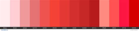 What we want is a modern color palette that appeals to the refined tastes of today's consumer. Red palette Materialize CSS HEX, RGB codes