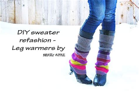 sweater refashion leg warmers no sew diy leg warmers sweater refashion leg warmers
