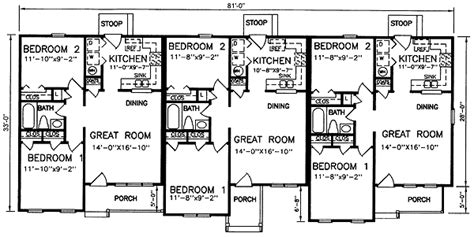 Whether you are looking for a duplex house plan for an investment property or wanting a dwelling with independent units for family members, you will find many attractive options here. Multi-Family Plan 45364 with 2484 Sq Ft, 6 Beds, 3 Baths ...