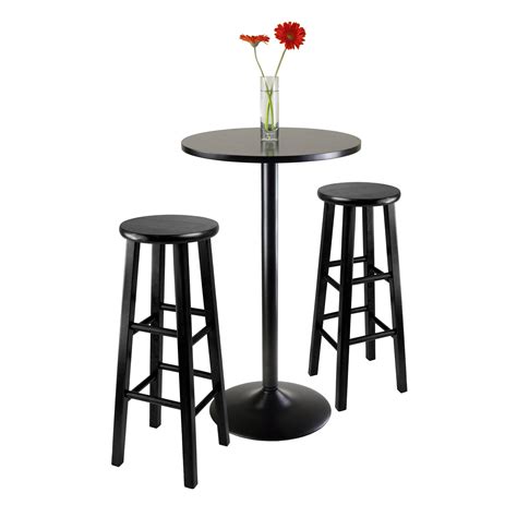 Crafted from high quality solid rubberwod, this bar stool boasts an undestated craftsmanship that makes it perfect for your kitchen, dining room, or bar area. Amazon.com: Winsome Obsidian Pub Table Set: Kitchen & Dining