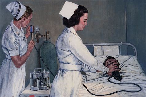 Nurses Combat Art Vintage Nurse Nurse Art
