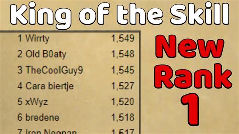King Of The Skill Osrs New Rank 1 Youtube