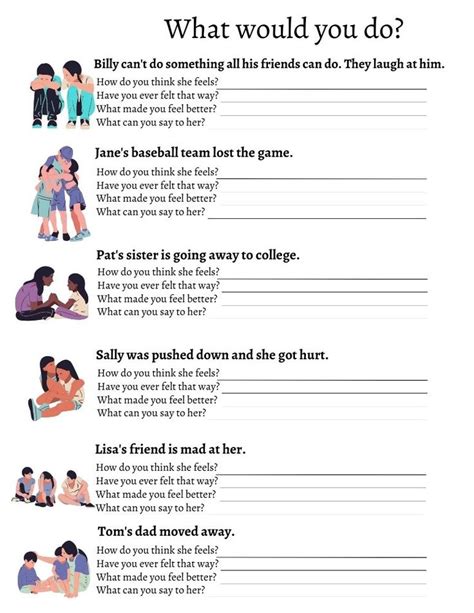 Empathy Worksheets For Adults