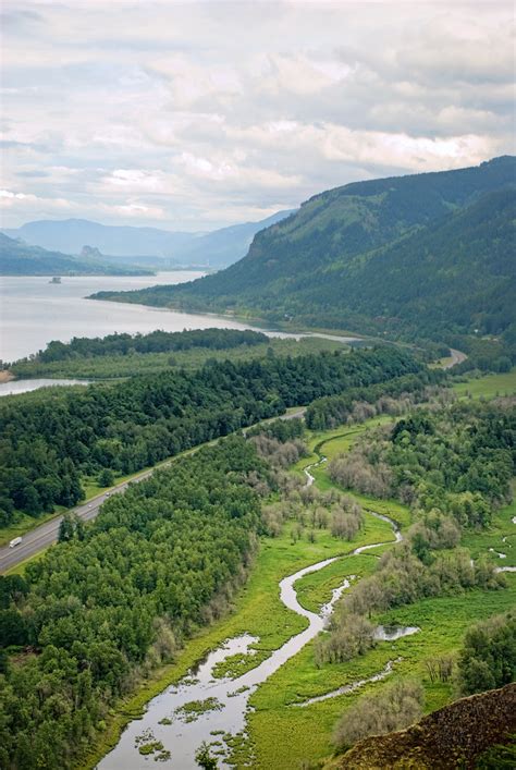 Columbia River Gorge A View Of The Columbia River Looking Flickr