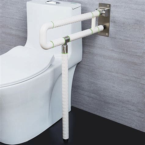 Foldable Handicap Grab Bars Rails Toilet Handrails Bathroom
