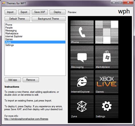 Themes Customizer Tool For Windows Phone Released Homebrew Windows