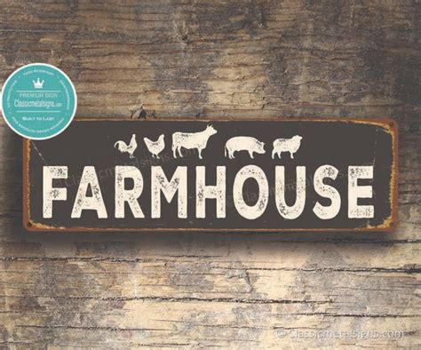 Farmhouse Sign Farmhouse Signs Vintage Style Farmhouse Sign Etsy