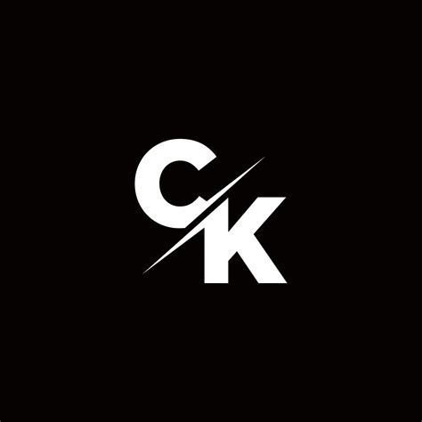 Ck Logo Letter Monogram Slash With Modern Logo Designs Template 2840019