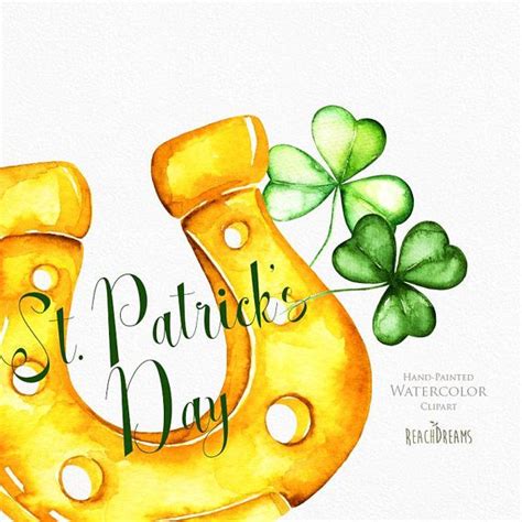 St Patricks Day Watercolor Saint Patrick S Day Clip Art Saint Patrick Watercolor Clipart