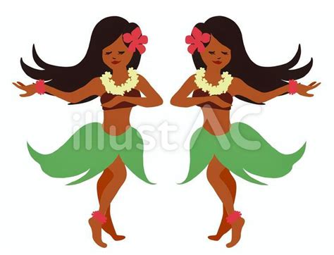 Free Vectors Hula Girl Hawaii Hula Dance