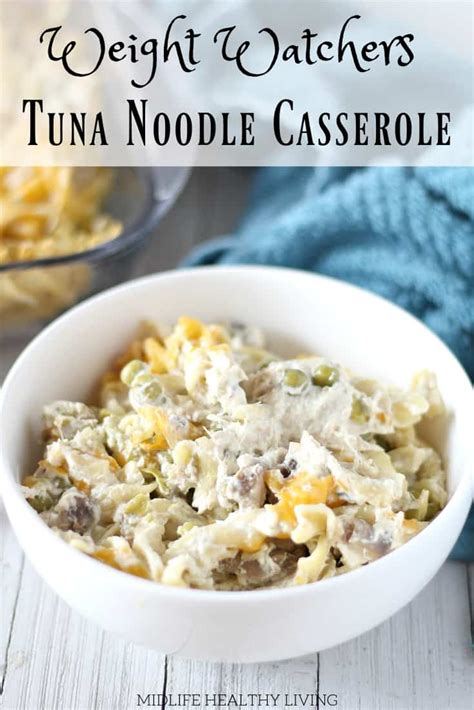Now i make a simple cream based sauce from scratch that i actually like a lot better. Weight Watchers Tuna Noodle Casserole