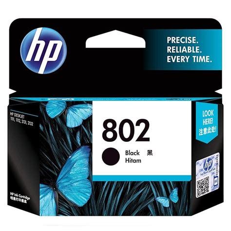Hp 802 Small Ink Cartridge Black Computers And Accessories
