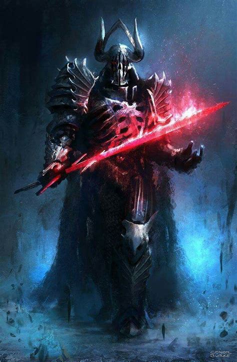 Dark Knight By Conor Burke Fantasy Chevaliers Noirs Personnages