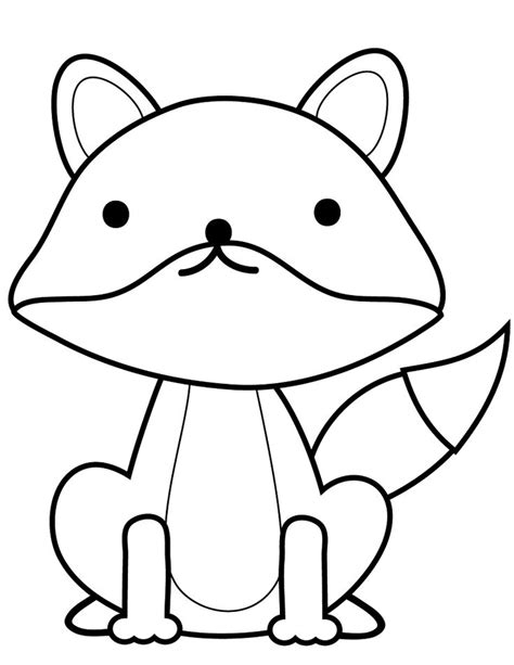 Printable Coloring Pages For Kids Fox Coloring Page