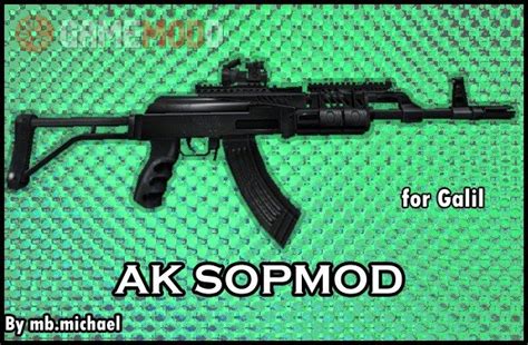 Ak Sopmod For Galil Cs 16 Skins Weapons Galil Gamemodd
