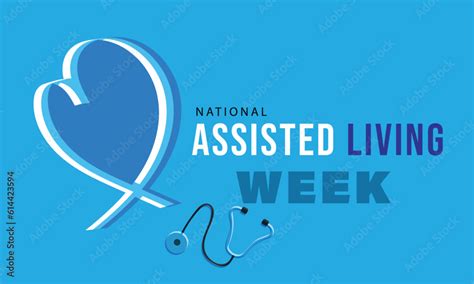National Assisted Living Week Background Banner Card Poster