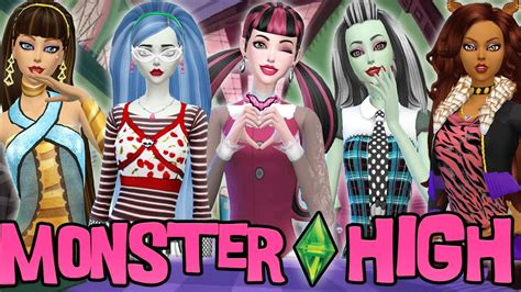 Protagonistas De Monster High Speedsims Sims 4 Create A Sim Youtube