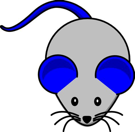 Grey Blue Mouse Clip Art At Vector Clip Art Online Royalty