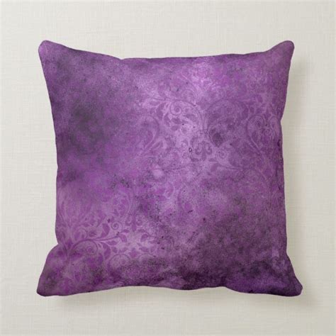 Beautiful Ultra Violet Purple Ornate Throw Pillow In 2021