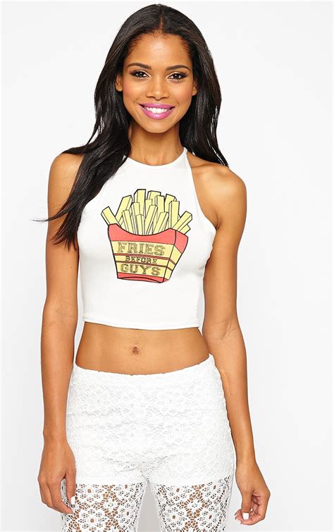 Madison Fries Before Guys Crop Top Knitwear Prettylittlething