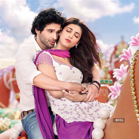 Girish Taurani And Shruti Hassan In A Still From Bollywood Movie Ramaiya Vastavaiya