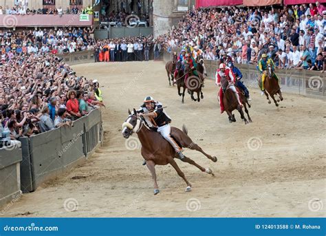 The Famous Horse Race Palio Di Siena Editorial Stock Photo Image Of