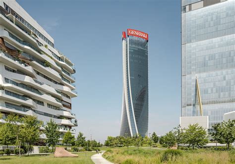 Generali Tower Milan Italy Architecture Landmark Glass Building