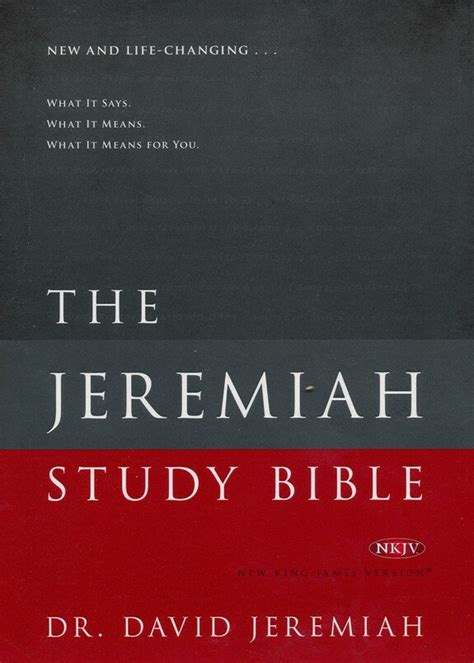 The Jeremiah Study Bible Logos Bible Software