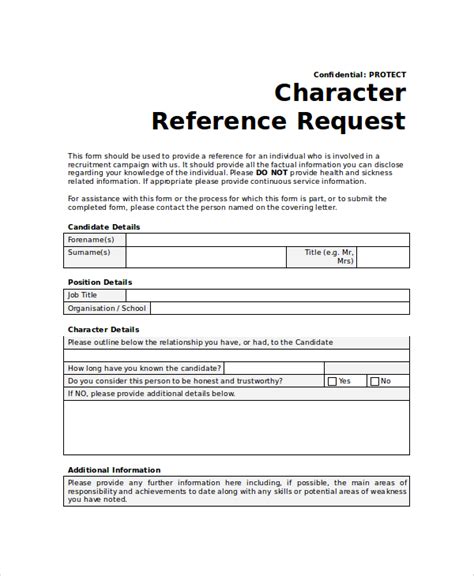 Free 10 Sample Reference Request Forms In Ms Word Pdf