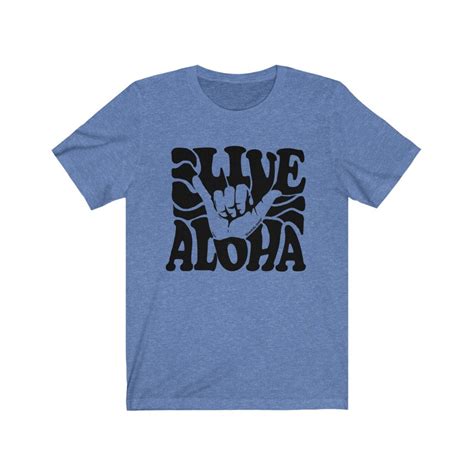 Live Aloha Hawaii Unisex T Shirt Shaka 808 Mens Graphic Tees Etsy