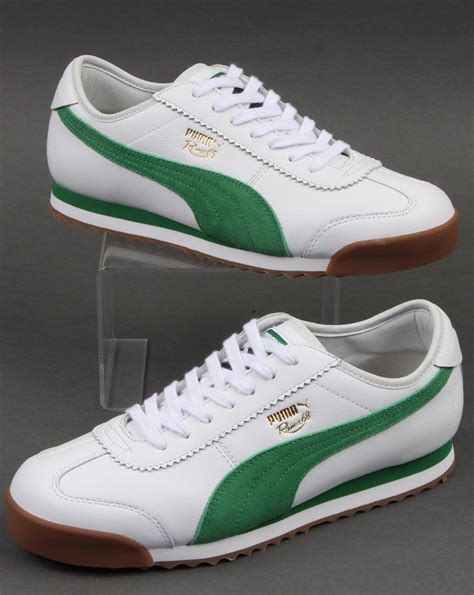 Puma Roma 68 Og Trainer Whitegreen Shop Puma At 80s Casual Classics