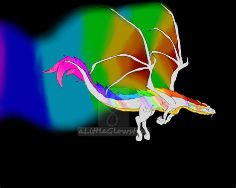 Rainbow Dragon Request By Alittleglowstick On Deviantart