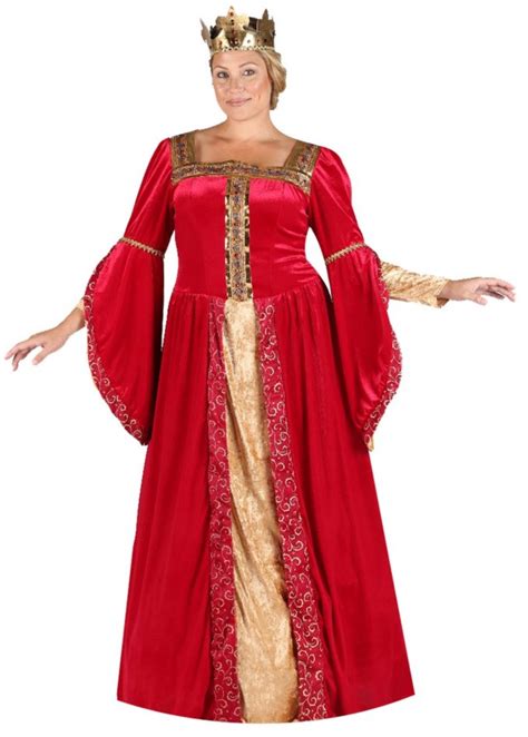 Plus Size Deluxe Red Renaissance Queen Costume Candy Apple Costumes