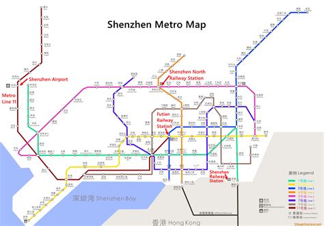 Shenzhen Metro Map Map Of Shenzhen Subway