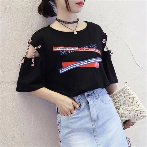 harajuku plus size summer tops for women 2018 o neck korean style wome eavents ropa ropa
