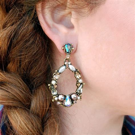 Hoop Earrings Pearl Earrings Pearl Hoop By Shelleycooperjewelry