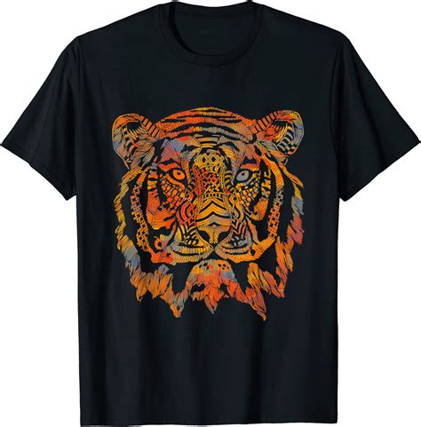 African Tiger African Art T Shirt Clothing