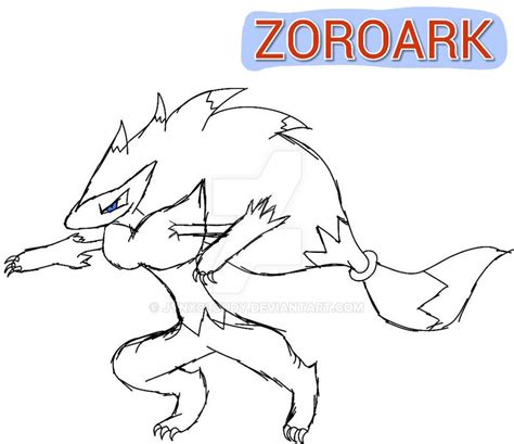 Zoroark Sketch By Jynxcloudy On Deviantart
